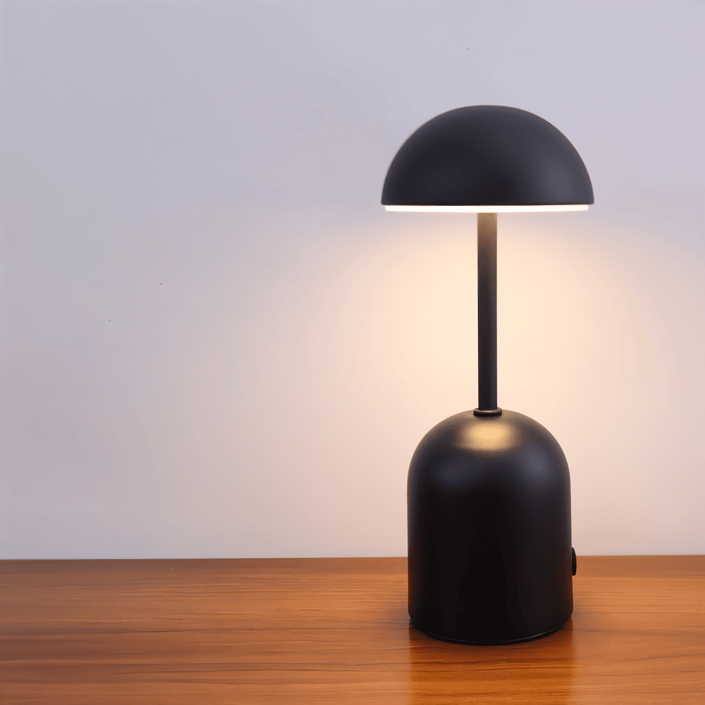 Bolania | Tischleuchte - Metallisches Kuppeldesign mit LED-Licht - Moderne elegante Akzentbeleuchtung