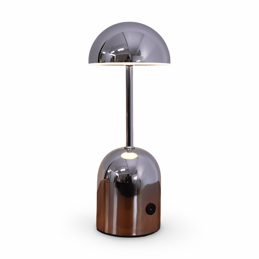 Bolania | Tischleuchte - Metallisches Kuppeldesign mit LED-Licht - Moderne elegante Akzentbeleuchtung
