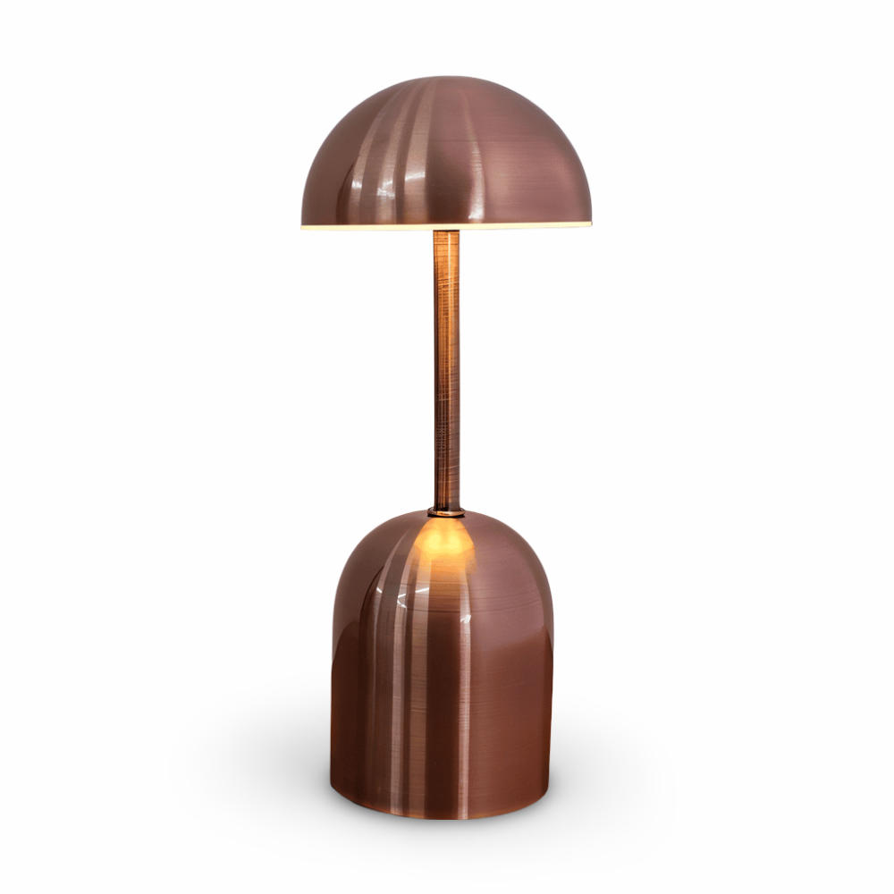 Bolania | Tischleuchte - Metallisches Kuppeldesign mit LED-Licht - Moderne elegante Akzentbeleuchtung