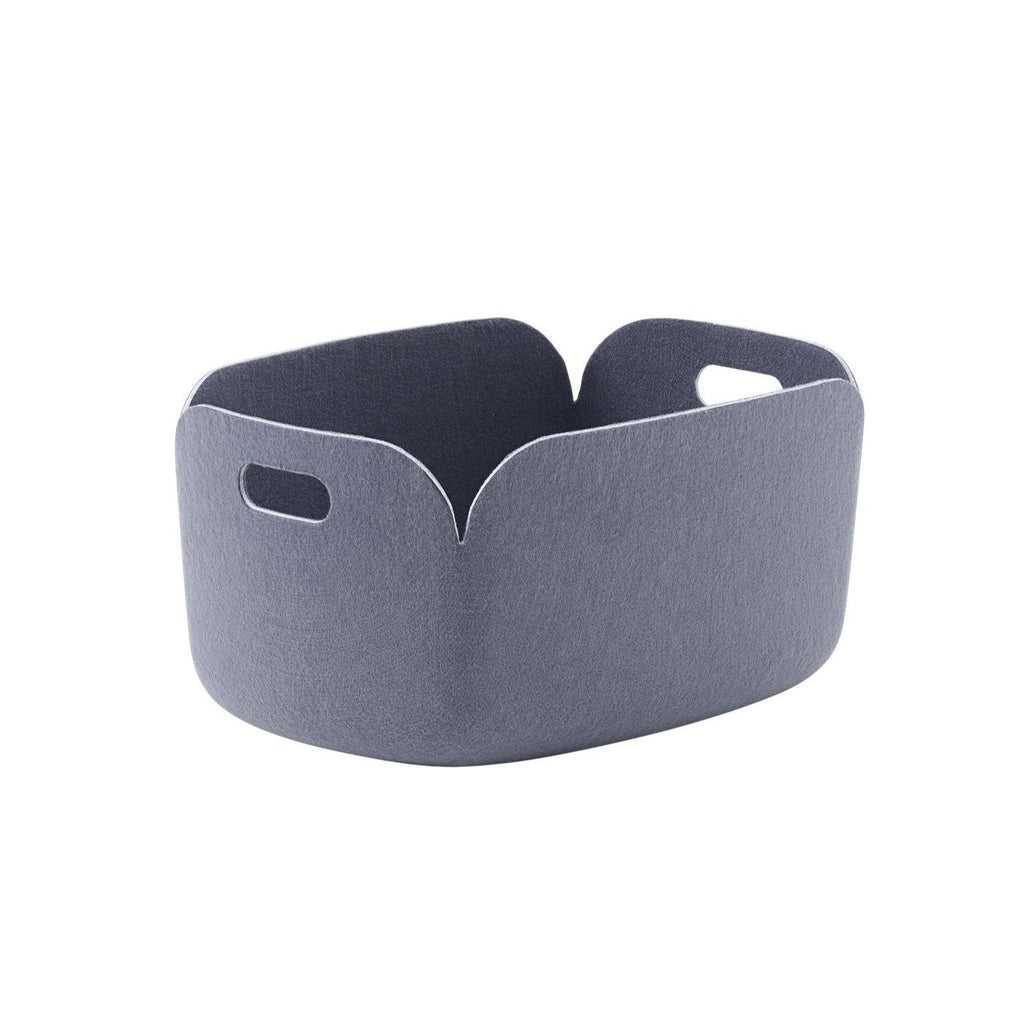 Felt Storage Basket Made from Recycled PET, Handle Openings, for Blankets and Toys
