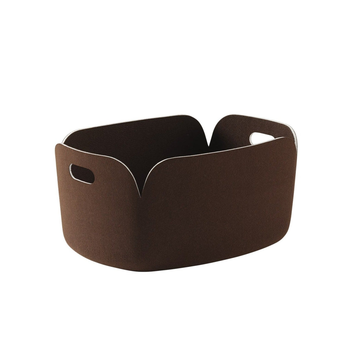 Felt Storage Basket Made from Recycled PET, Handle Openings, for Blankets and Toys