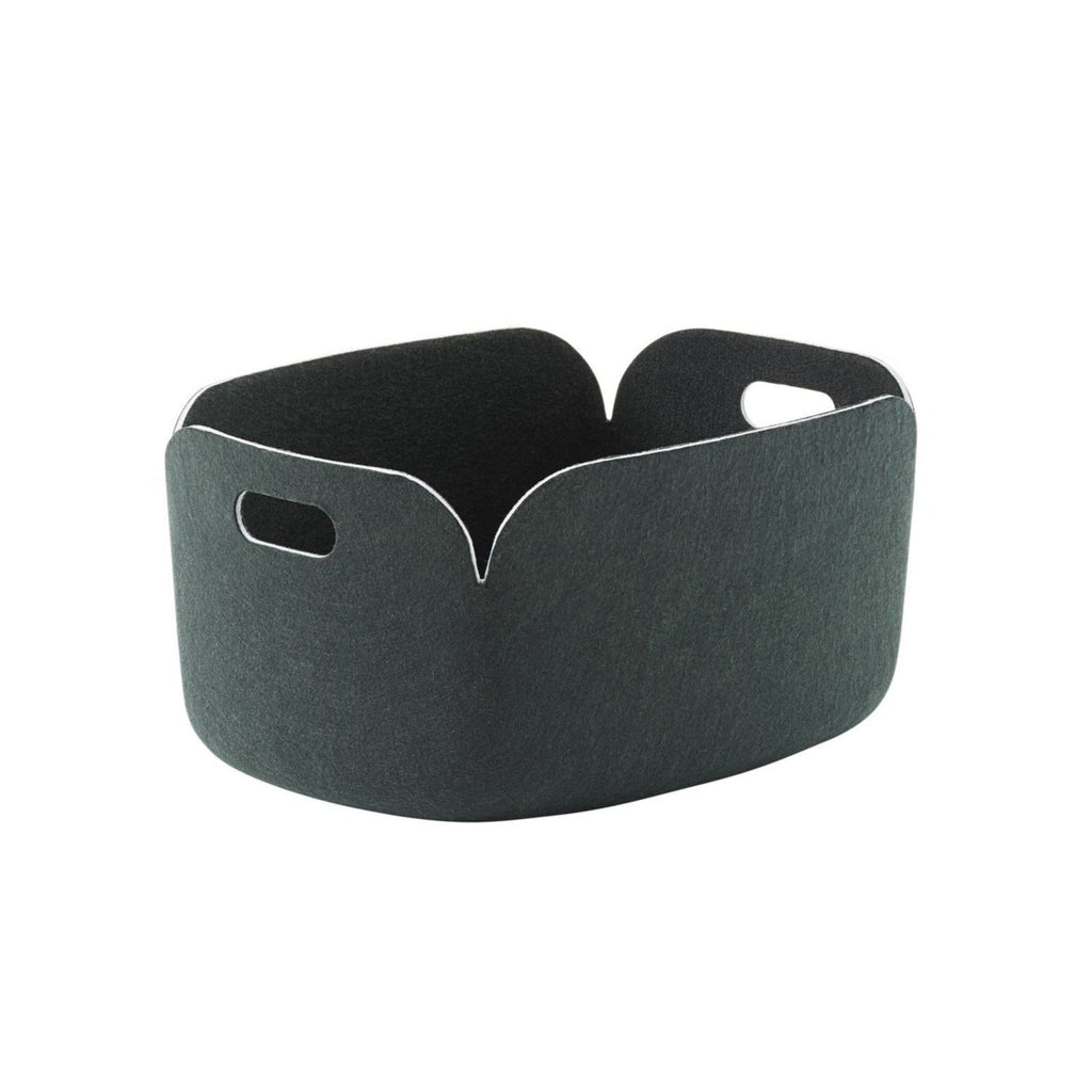 Felt Storage Basket Made from Recycled PET, Handle Openings, for Blankets and Toys