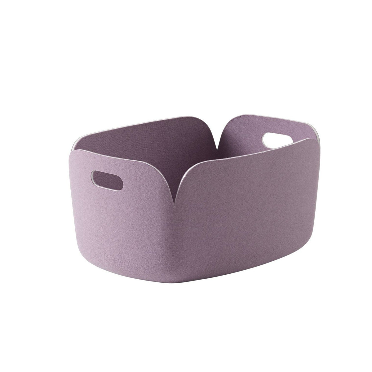 Felt Storage Basket Made from Recycled PET, Handle Openings, for Blankets and Toys