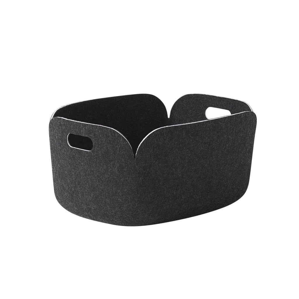 Felt Storage Basket Made from Recycled PET, Handle Openings, for Blankets and Toys