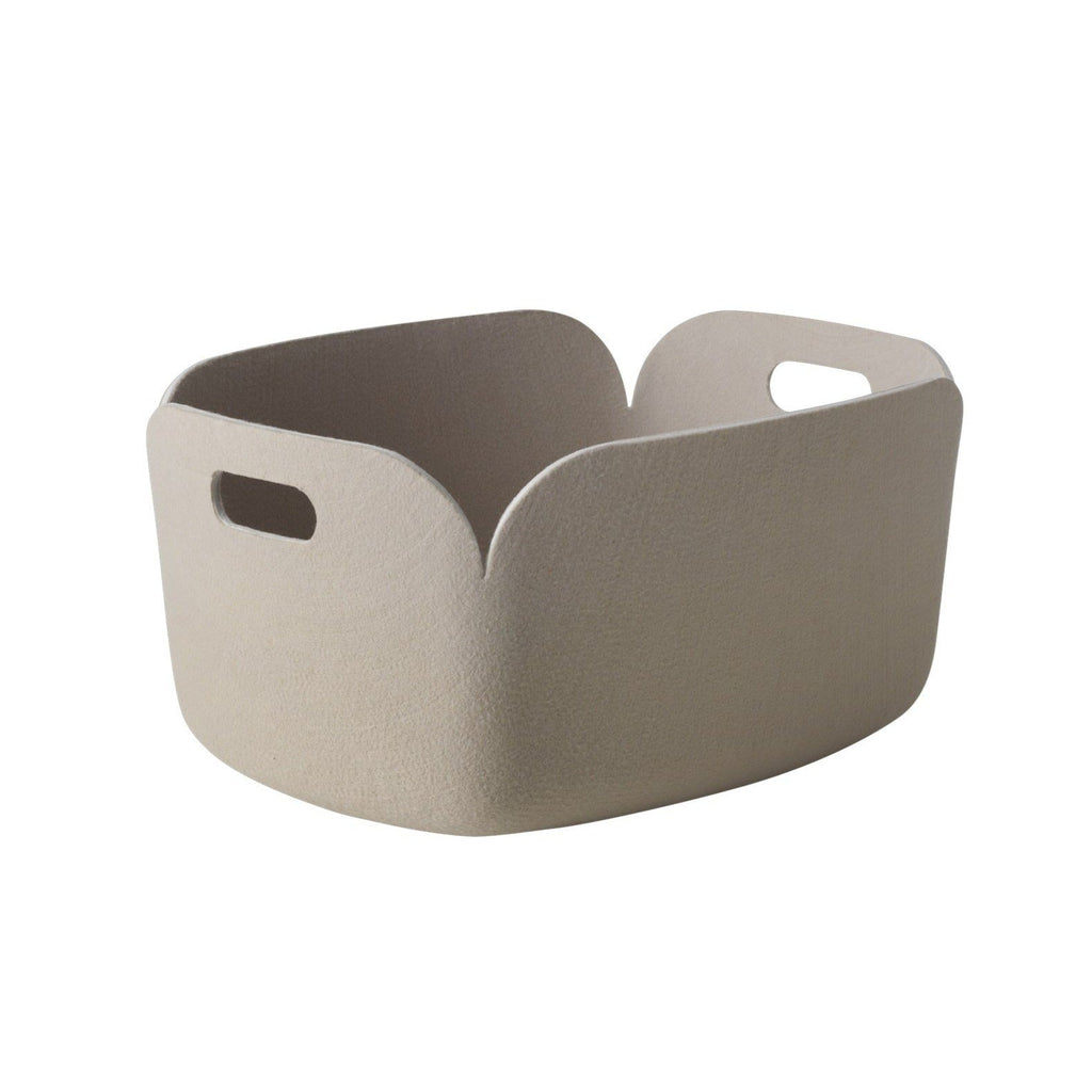 Felt Storage Basket Made from Recycled PET, Handle Openings, for Blankets and Toys