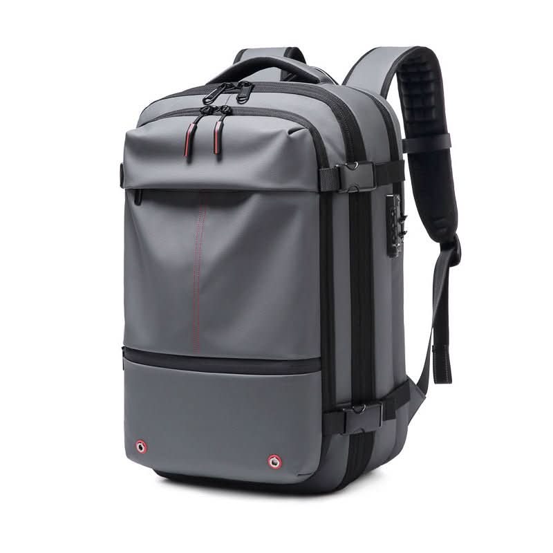 Compressible Travel Backpack with Combination Lock, Water-Repellent, Laptop Compartment up to 17.3 inches / 43.9 cm, Padded Straps for Business and Travel