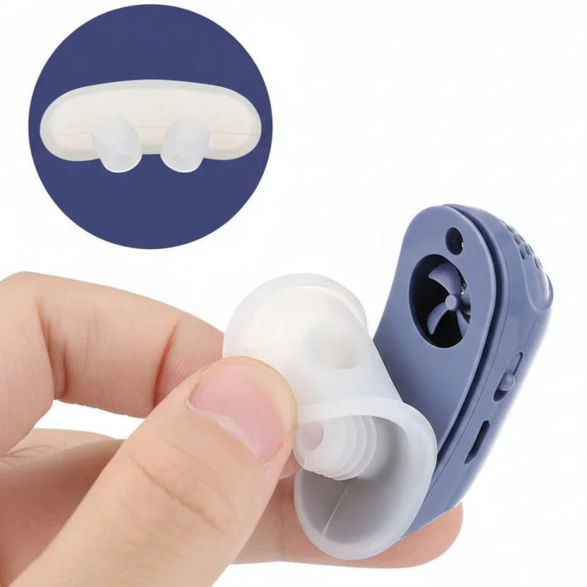 Nasal Breathing Aid Made of Medical Silicone for Light Snoring Compact and Rechargeable with USB