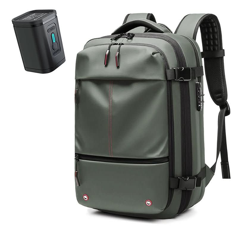 Compressible Travel Backpack with Combination Lock, Water-Repellent, Laptop Compartment up to 17.3 inches / 43.9 cm, Padded Straps for Business and Travel