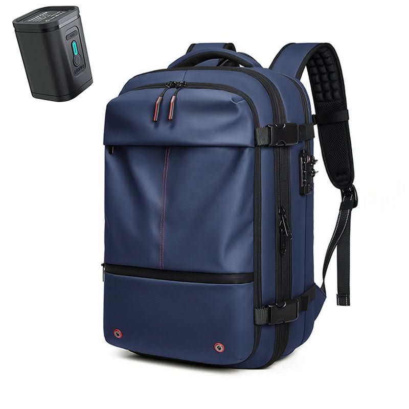 Compressible Travel Backpack with Combination Lock, Water-Repellent, Laptop Compartment up to 17.3 inches / 43.9 cm, Padded Straps for Business and Travel