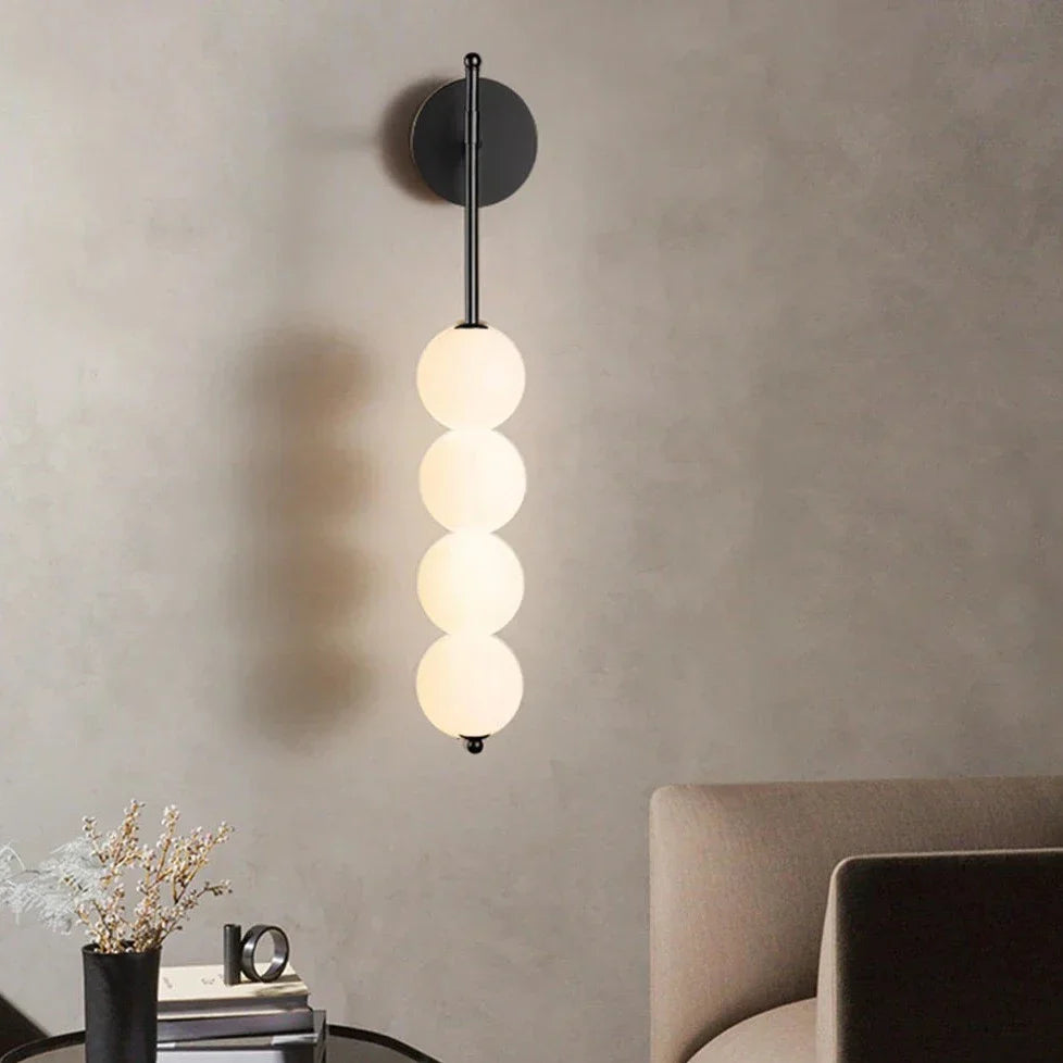 Bolania | Wandleuchte – elegantes, modernes Design – langlebiges Metall und Glas – perfekt für die Inneneinrichtung