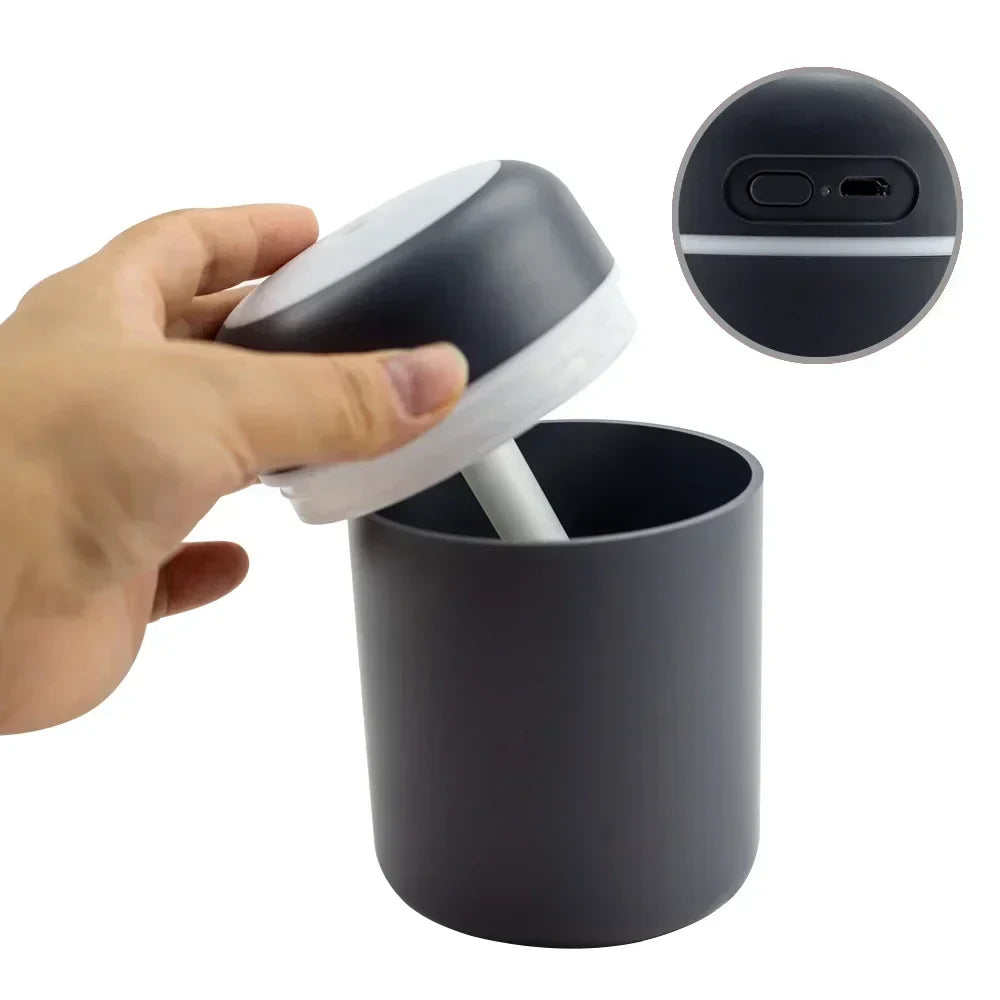 USB Luftbefeuchter mit 300 ml / 10,1 oz Tank Zwei Sprühmodi Auto-Abschaltung und Farbwechsel-LED für Schlafzimmer und Büro