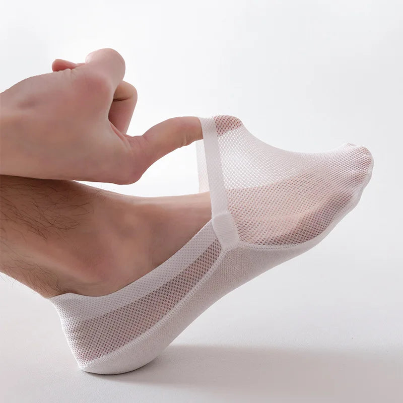 Mesh Sneaker Socks with Arch Support, Invisible Below the Shoe Collar, Breathable