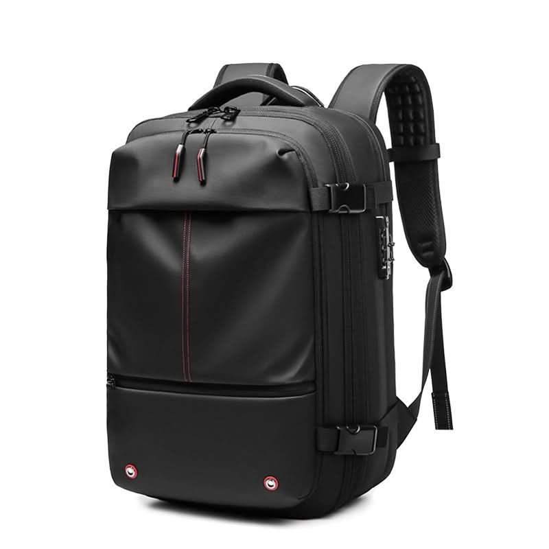 Compressible Travel Backpack with Combination Lock, Water-Repellent, Laptop Compartment up to 17.3 inches / 43.9 cm, Padded Straps for Business and Travel