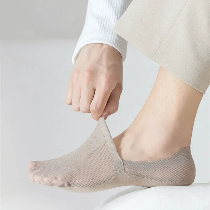 Sneakersocken aus Netzgewebe mit Spannsteg, Unsichtbar unter dem Schuhrand, Atmungsaktiv