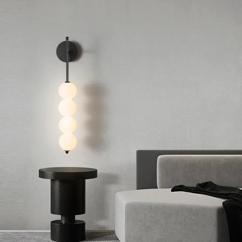 Bolania | Wandleuchte – elegantes, modernes Design – langlebiges Metall und Glas – perfekt für die Inneneinrichtung