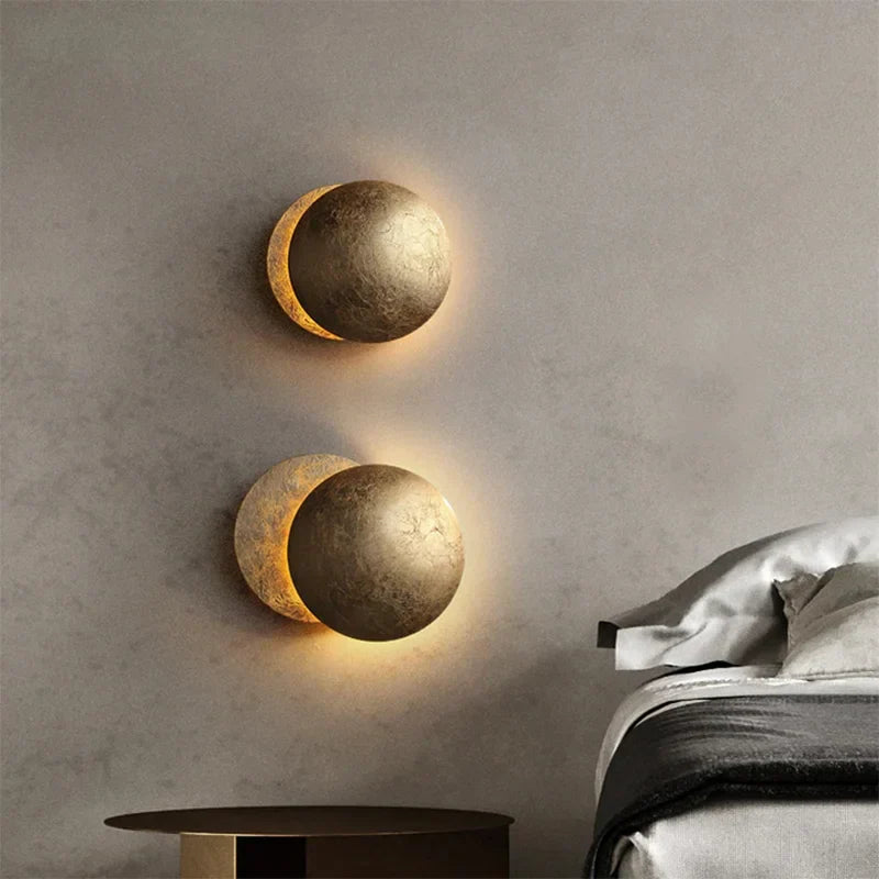 Bolania | Wandleuchte - Elegantes Mondgold-Design - Gemütliche Atmosphären