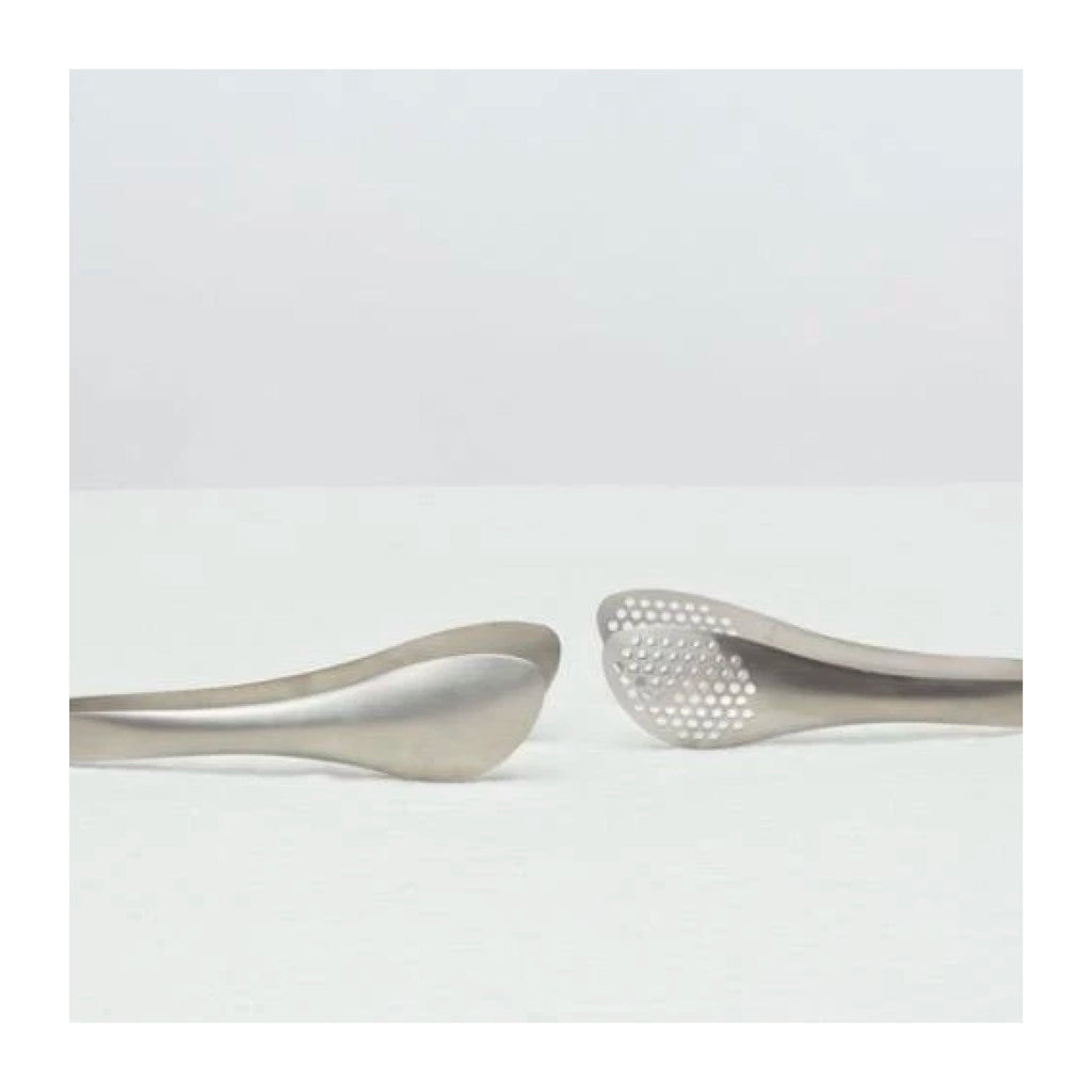 Stainless Steel Kitchen Tongs with Perforated Gripping Plates, One-Piece without Hinge, Dishwasher-Safe