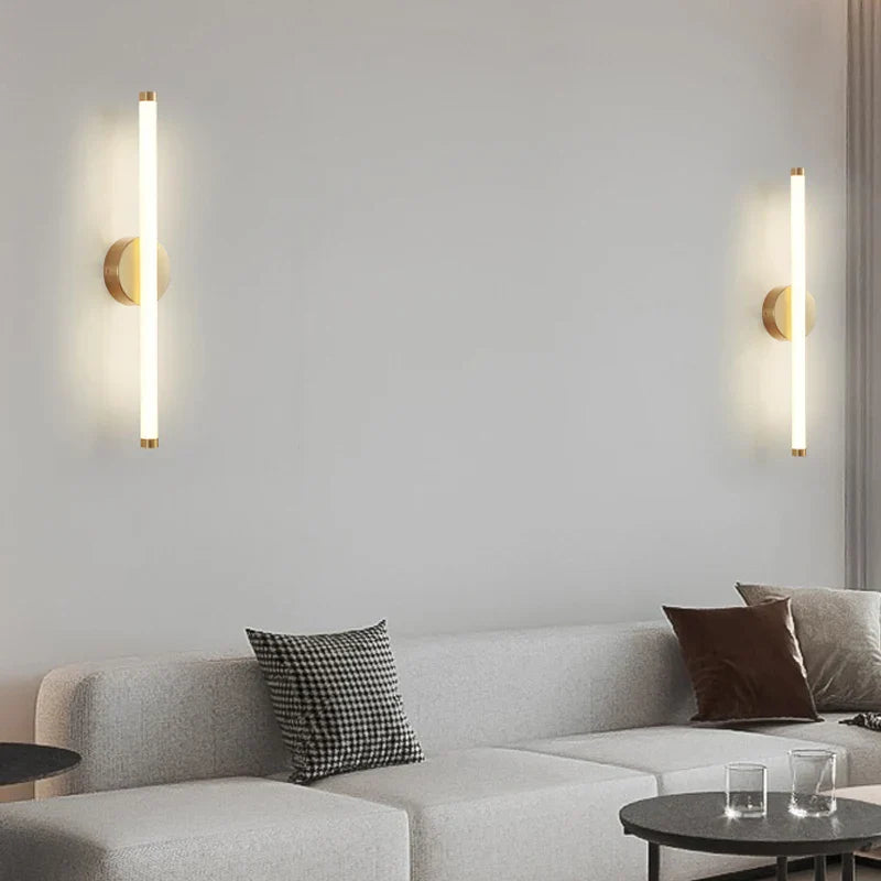 Bolania | Wandleuchte - Elegantes Gold-Acryl - Stilvolle Heimbeleuchtung