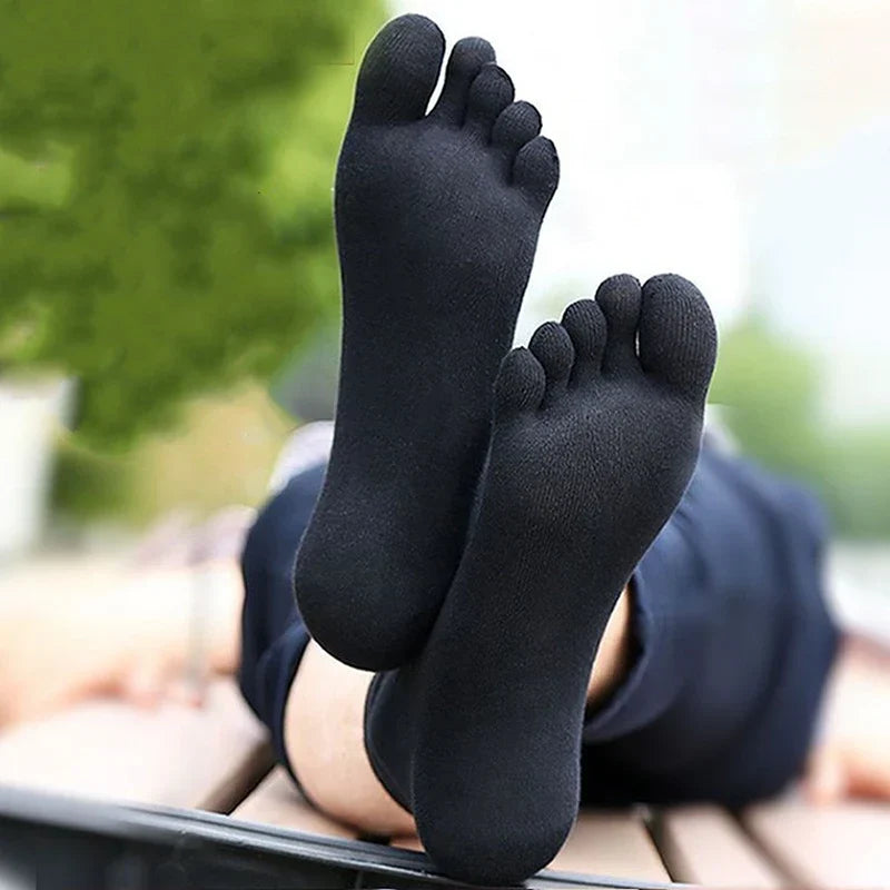 Cotton Toe Socks with Individual Toe Compartments, Seamless, Unisex