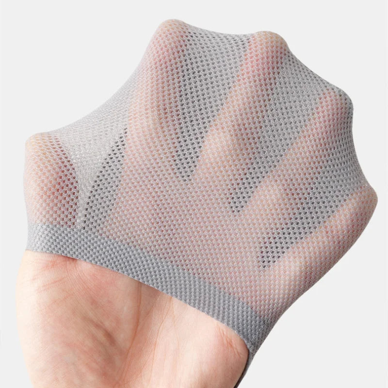 Mesh Sneaker Socks with Arch Support, Invisible Below the Shoe Collar, Breathable