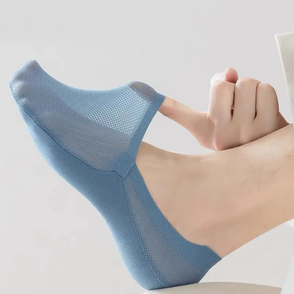 Sneakersocken aus Netzgewebe mit Spannsteg, Unsichtbar unter dem Schuhrand, Atmungsaktiv