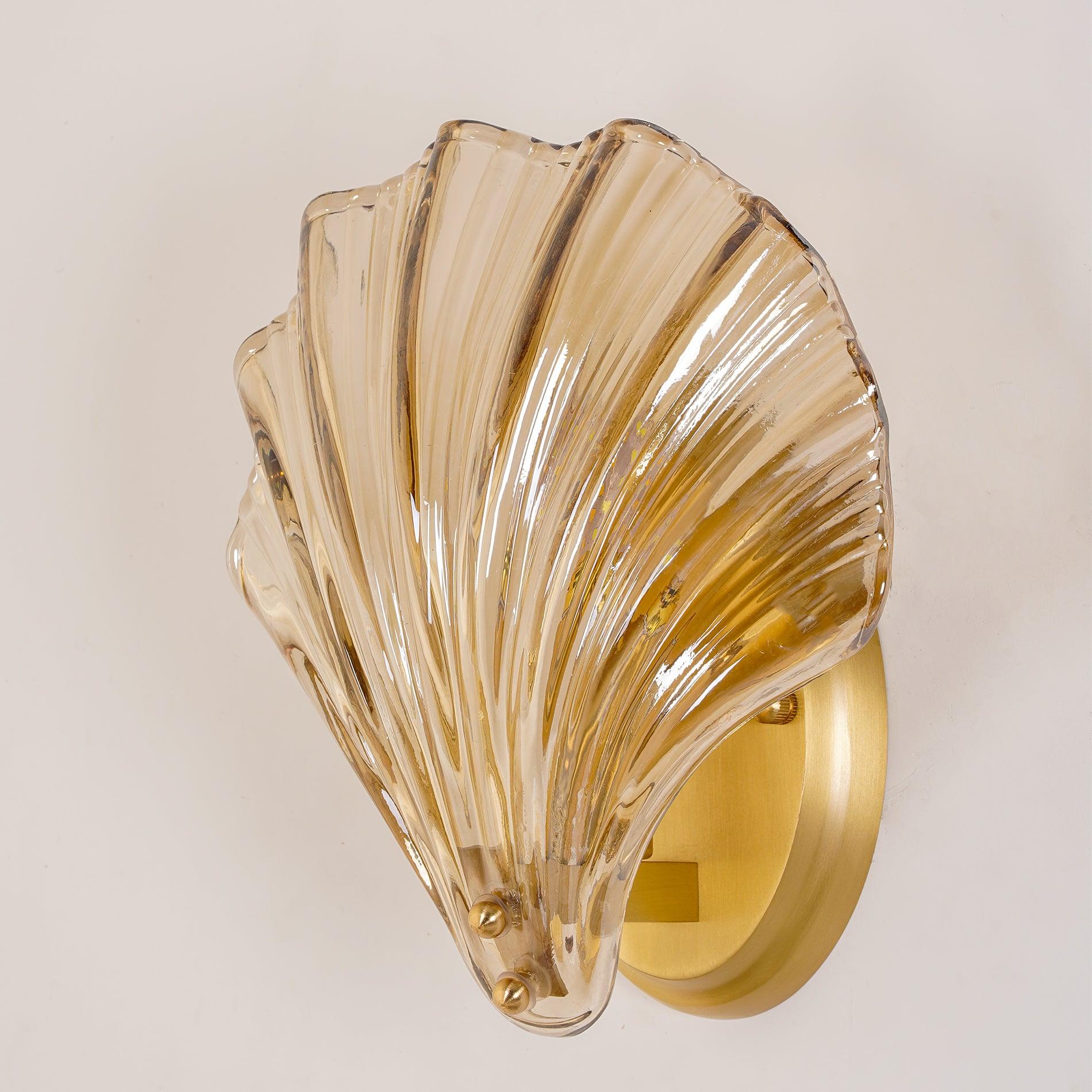 Bolania | Wandleuchte – Elegantes Muscheldesign – Langlebiges Muscheldesign für einzigartiges Dekor