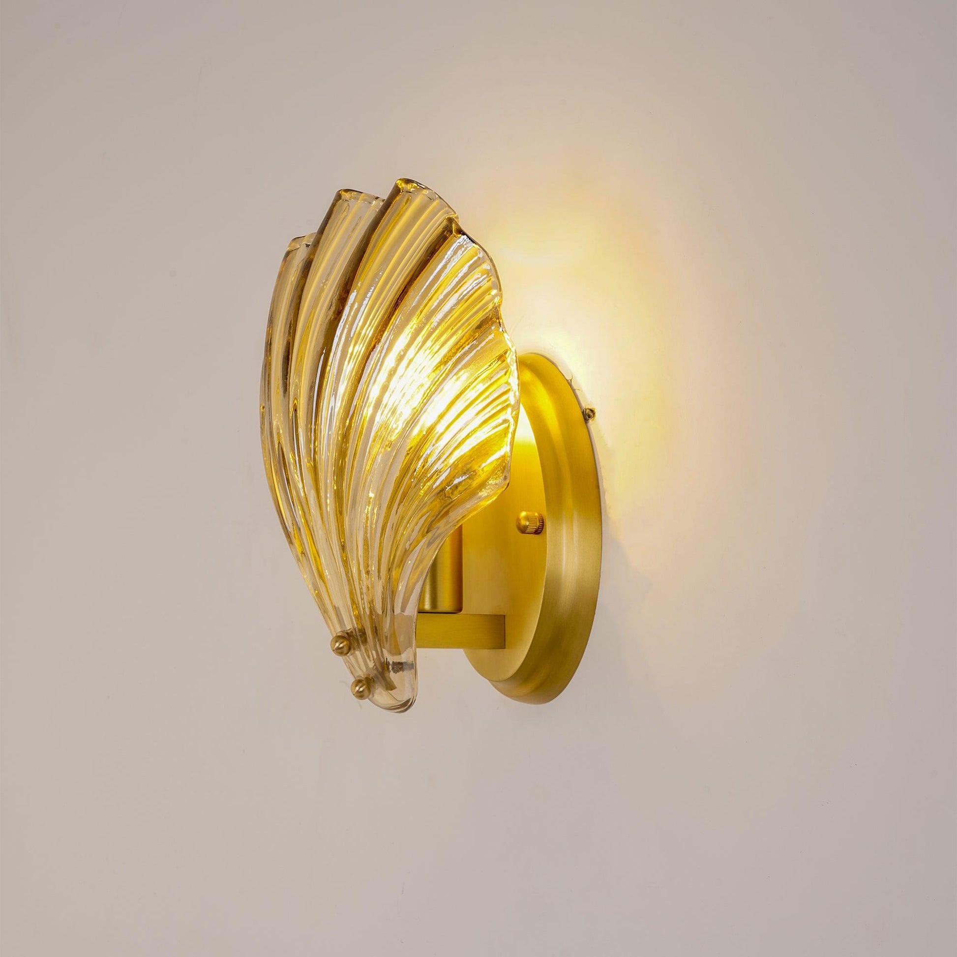 Bolania | Wandleuchte – Elegantes Muscheldesign – Langlebiges Muscheldesign für einzigartiges Dekor