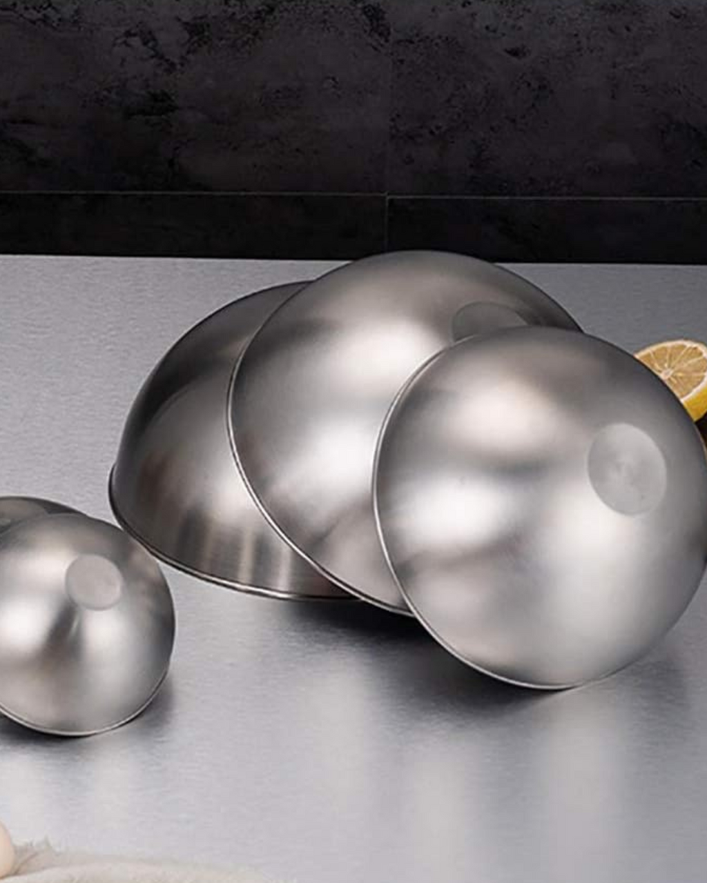 Stahlvera Schüsseln – Elegantes 5er-Set für Perfektes Mixen