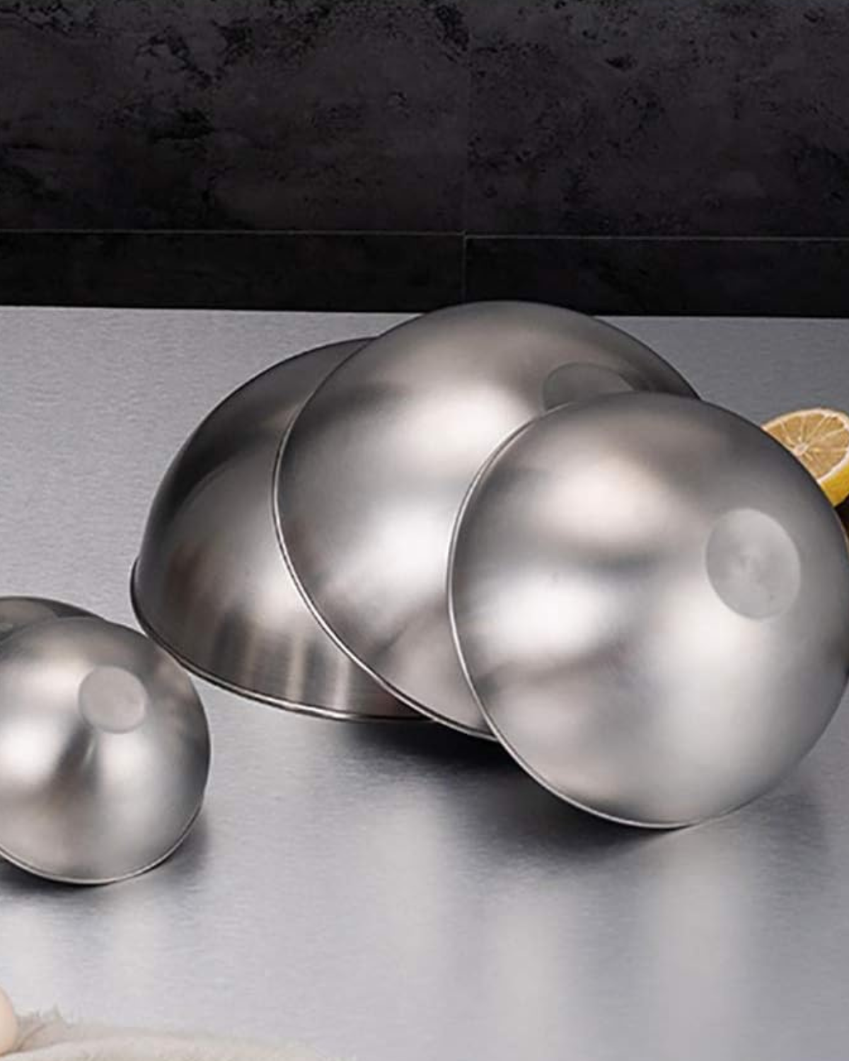 Stahlvera Schüsseln – Elegantes 5er-Set für Perfektes Mixen