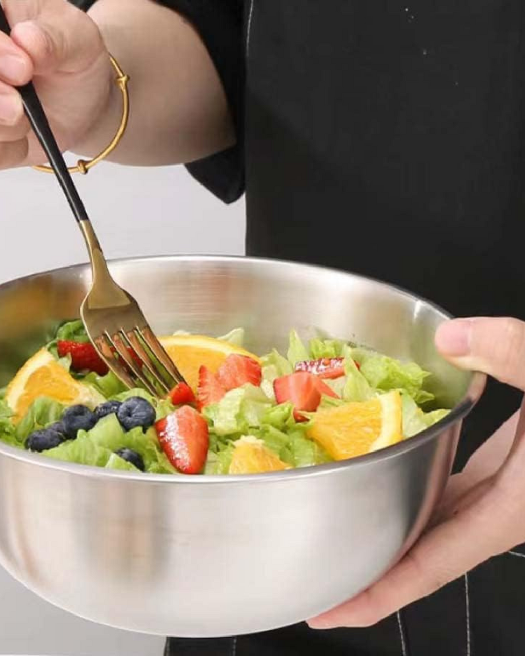 Stahlvera Schüsseln – Elegantes 5er-Set für Perfektes Mixen