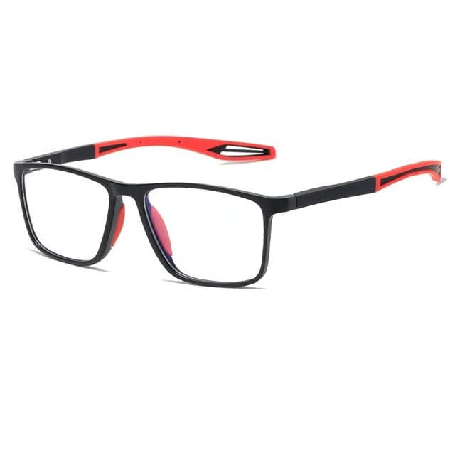 Reading Glasses Ultralight Polycarbonate with Non-Slip Temples Rectangular Frame Unisex for Reading Smartphone and Office Work