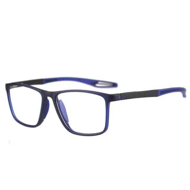 Reading Glasses Ultralight Polycarbonate with Non-Slip Temples Rectangular Frame Unisex for Reading Smartphone and Office Work