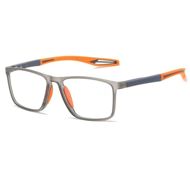 Reading Glasses Ultralight Polycarbonate with Non-Slip Temples Rectangular Frame Unisex for Reading Smartphone and Office Work