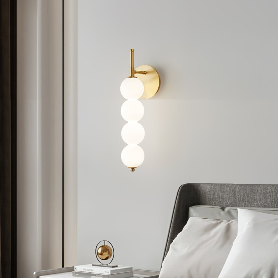 Bolania | Wandleuchte – elegantes, modernes Design – langlebiges Metall und Glas – perfekt für die Inneneinrichtung