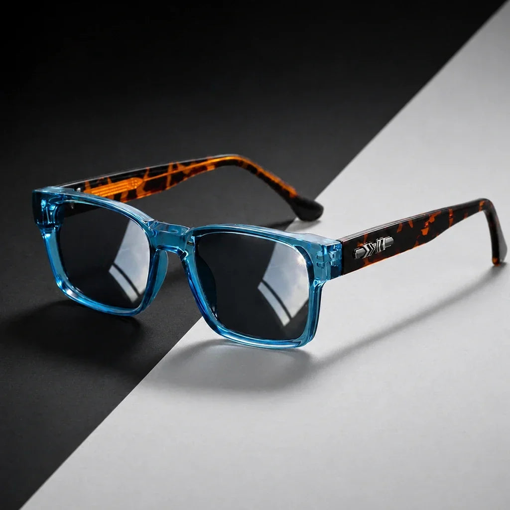 Polarized Sunglasses with UV400 Protection, Square Shape, Lightweight Plastic Frame, Unisex