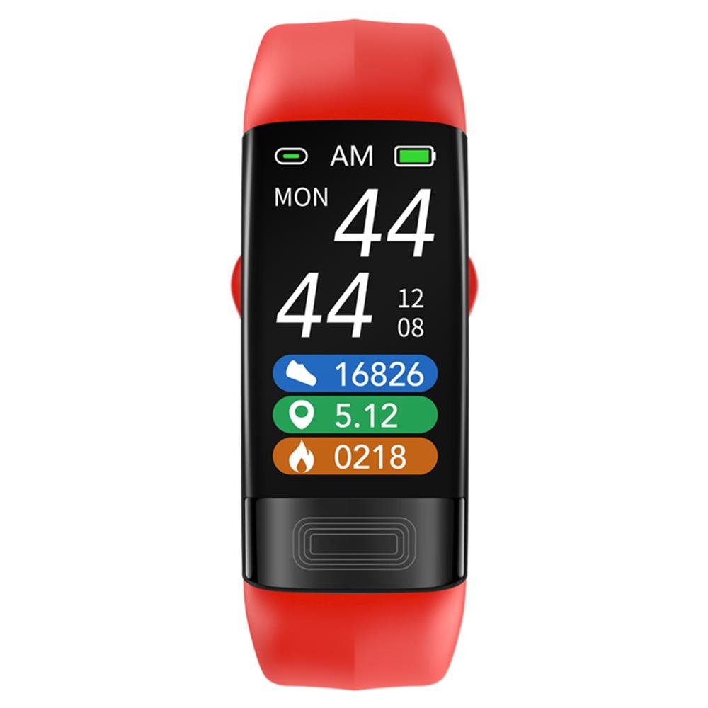 Fitness Smartwatch with ECG Heart Rate and Blood Pressure Measurement Sleep Tracking IP67 Water Resistant USB Direct Charging up to 10 Days Battery Life
