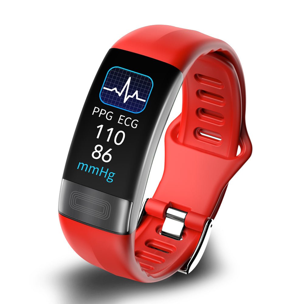 Fitness Smartwatch with ECG Heart Rate and Blood Pressure Measurement Sleep Tracking IP67 Water Resistant USB Direct Charging up to 10 Days Battery Life
