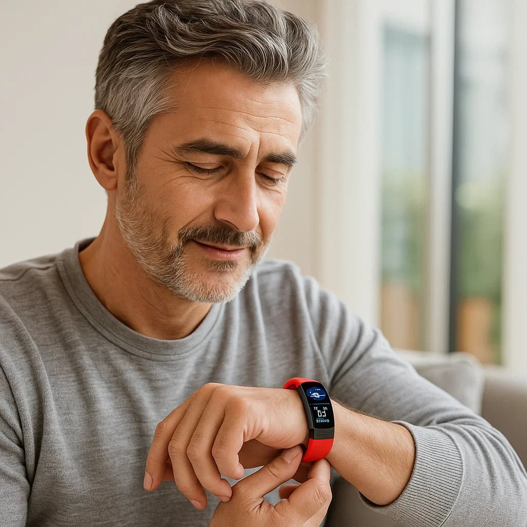 Fitness Smartwatch with ECG Heart Rate and Blood Pressure Measurement Sleep Tracking IP67 Water Resistant USB Direct Charging up to 10 Days Battery Life