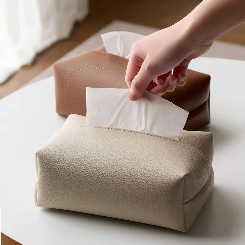 Vellora Taschentuch-Etui – Minimalistische Eleganz in weichem Kunstleder