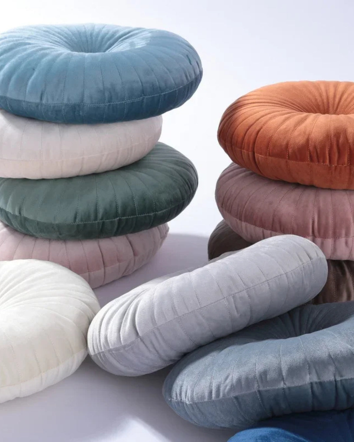 Veloura Rond – Luxuriöses Samtkissen in Runde Form