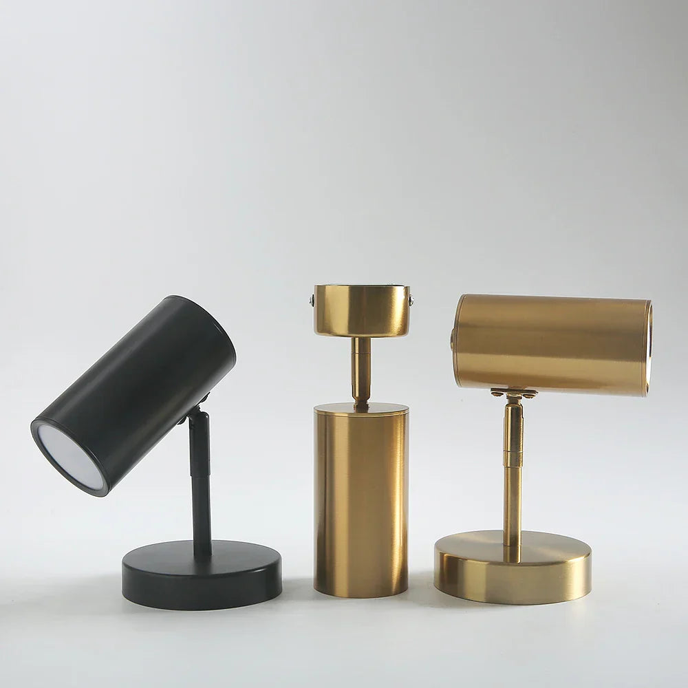 Bolania | Wandleuchte - Moderne LED-Lampe in gebürstetem Gold - Verstellbar