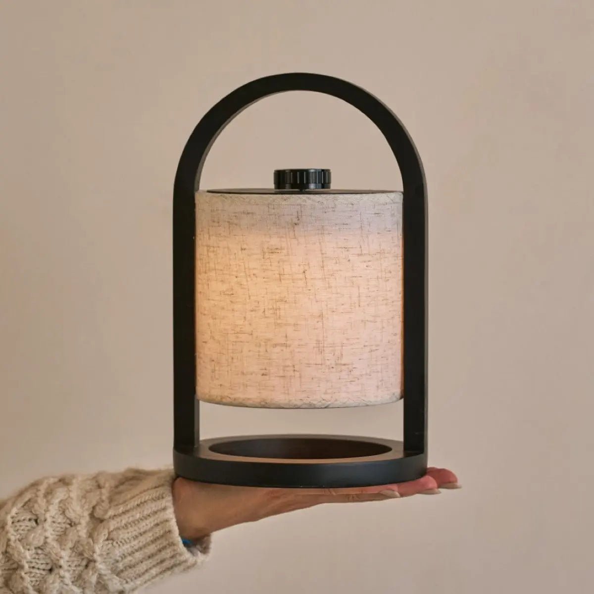 Bolania | Tischlampe - Stilvolle dimmbare Holzlampe - Wiederaufladbar
