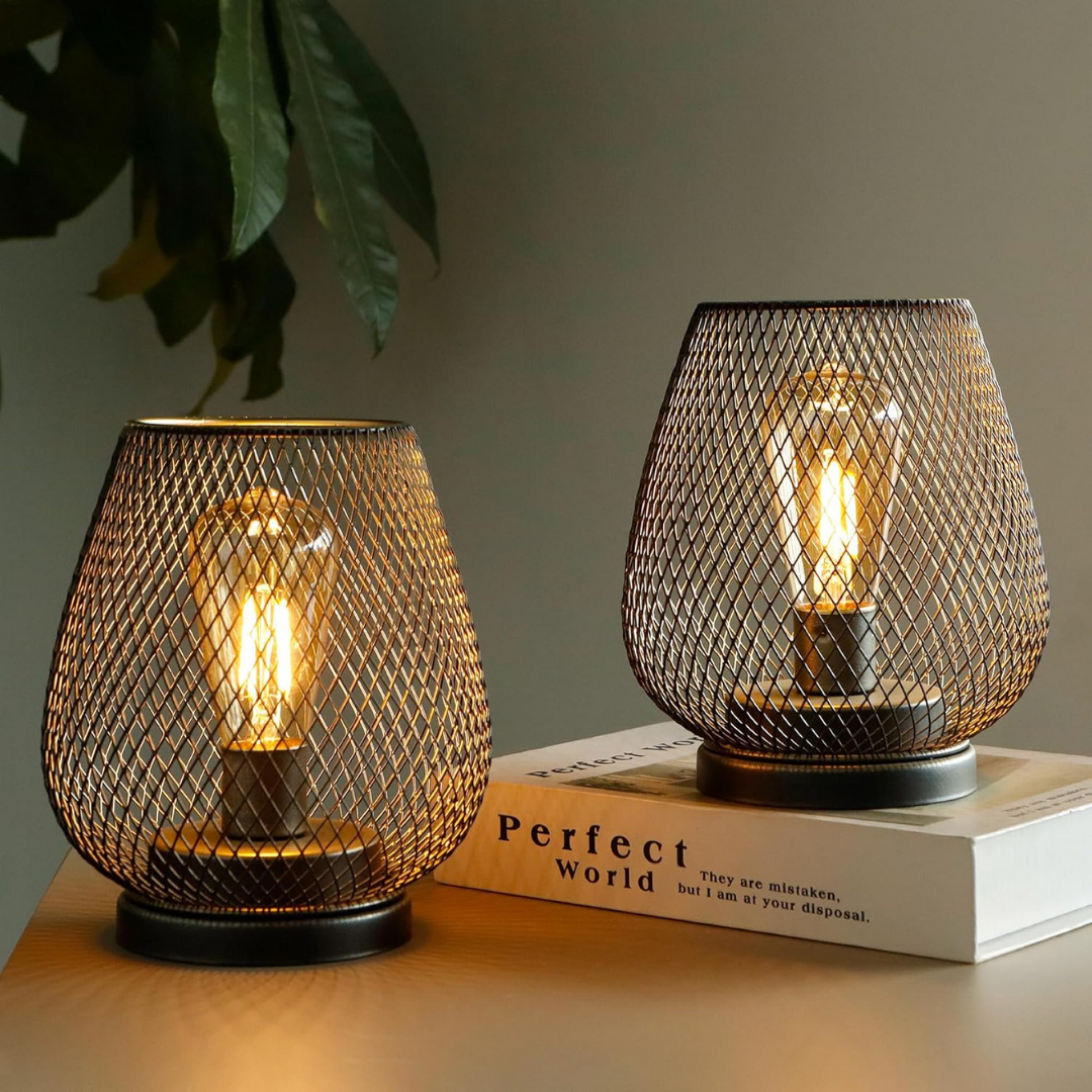 Bolania | Tischleuchte - Kabellose LED-Metall-Laterne