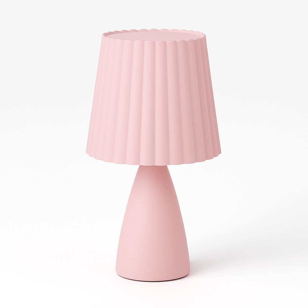 Bolania | Tischleuchte - Mid-Century - Plissierter Schirm & LED-Beleuchtung