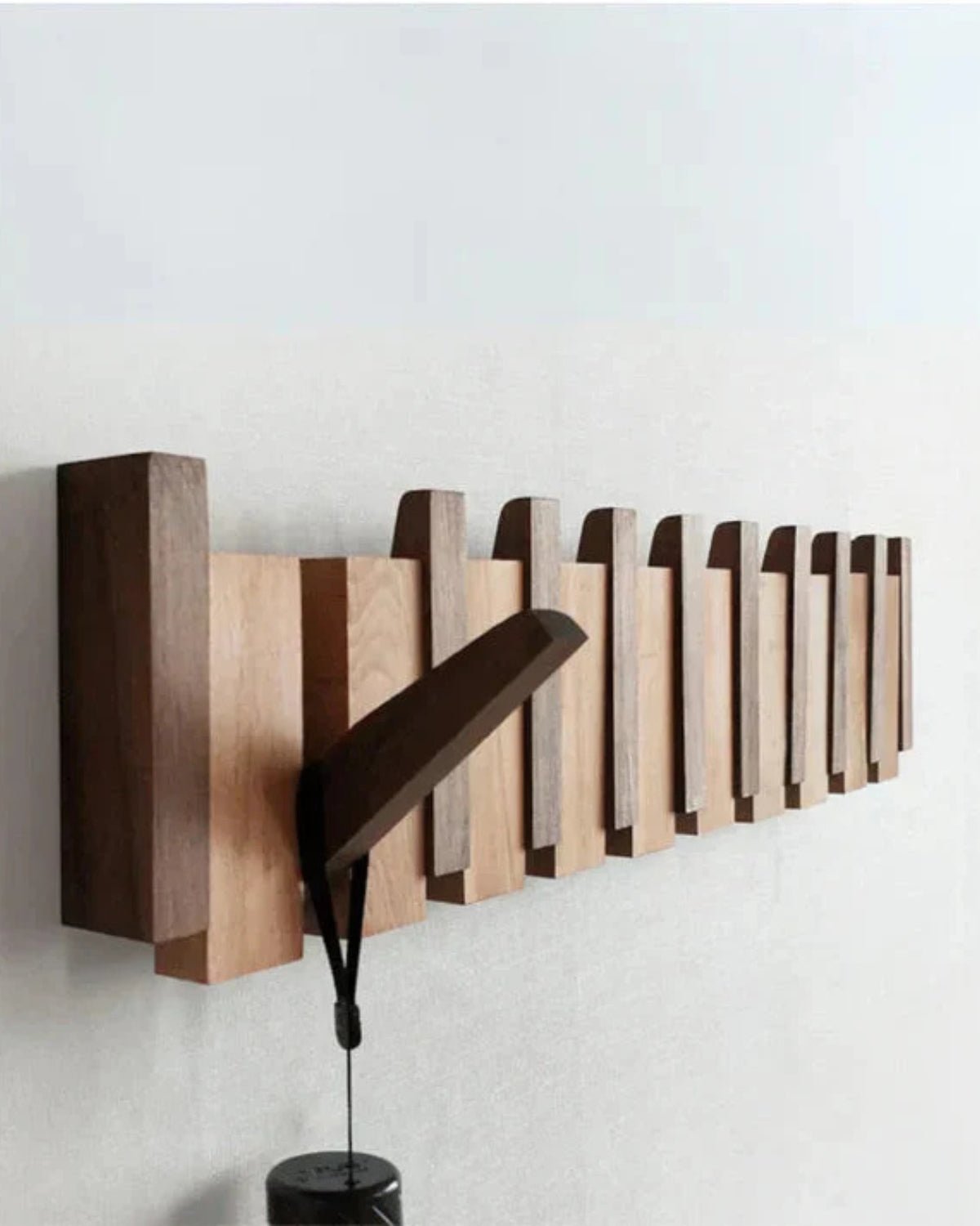 Arboria Wandhaken – Edle Holzleiste für Stilvolles Aufbewahren - Bolania