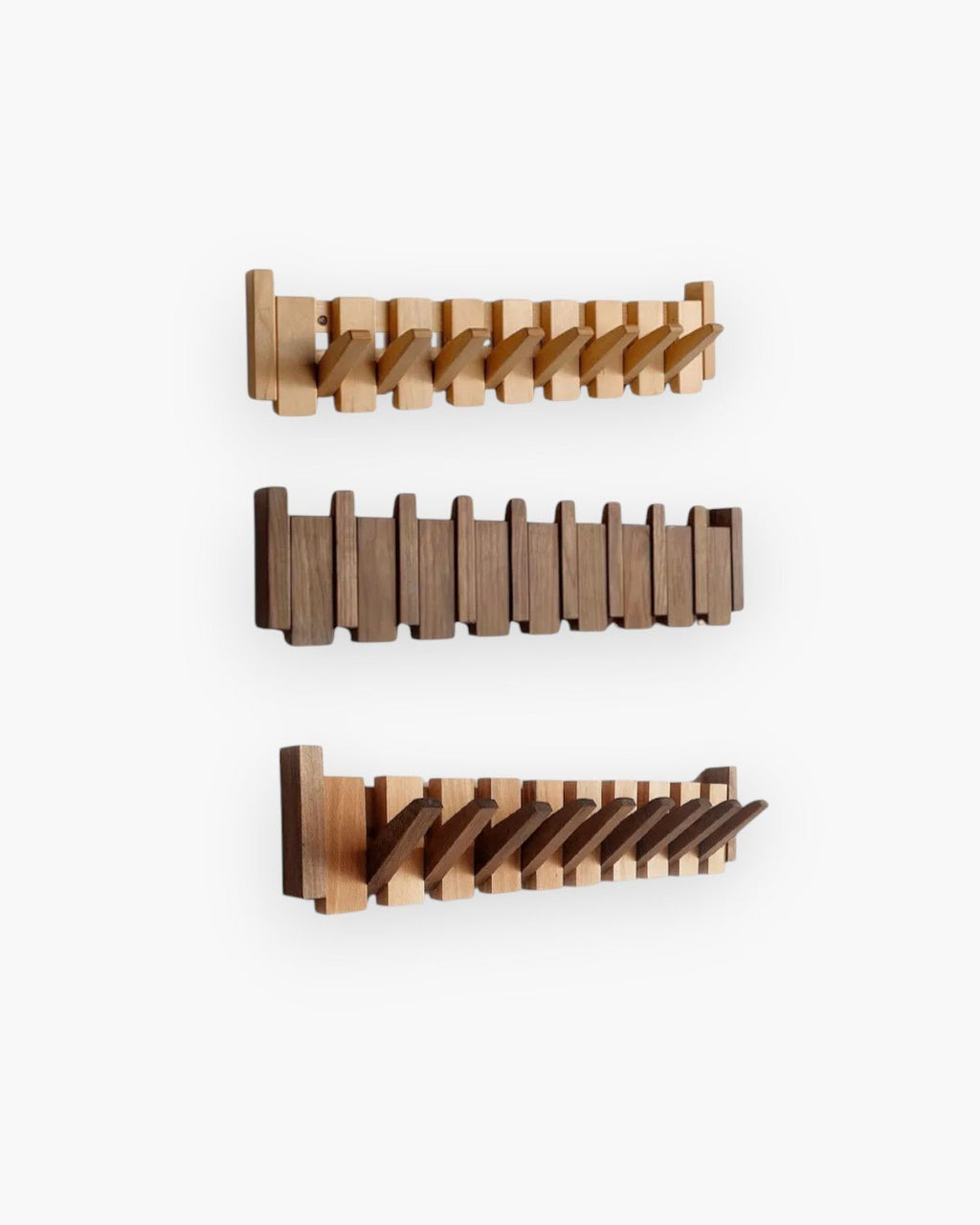 Arboria Wandhaken – Edle Holzleiste für Stilvolles Aufbewahren - Bolania