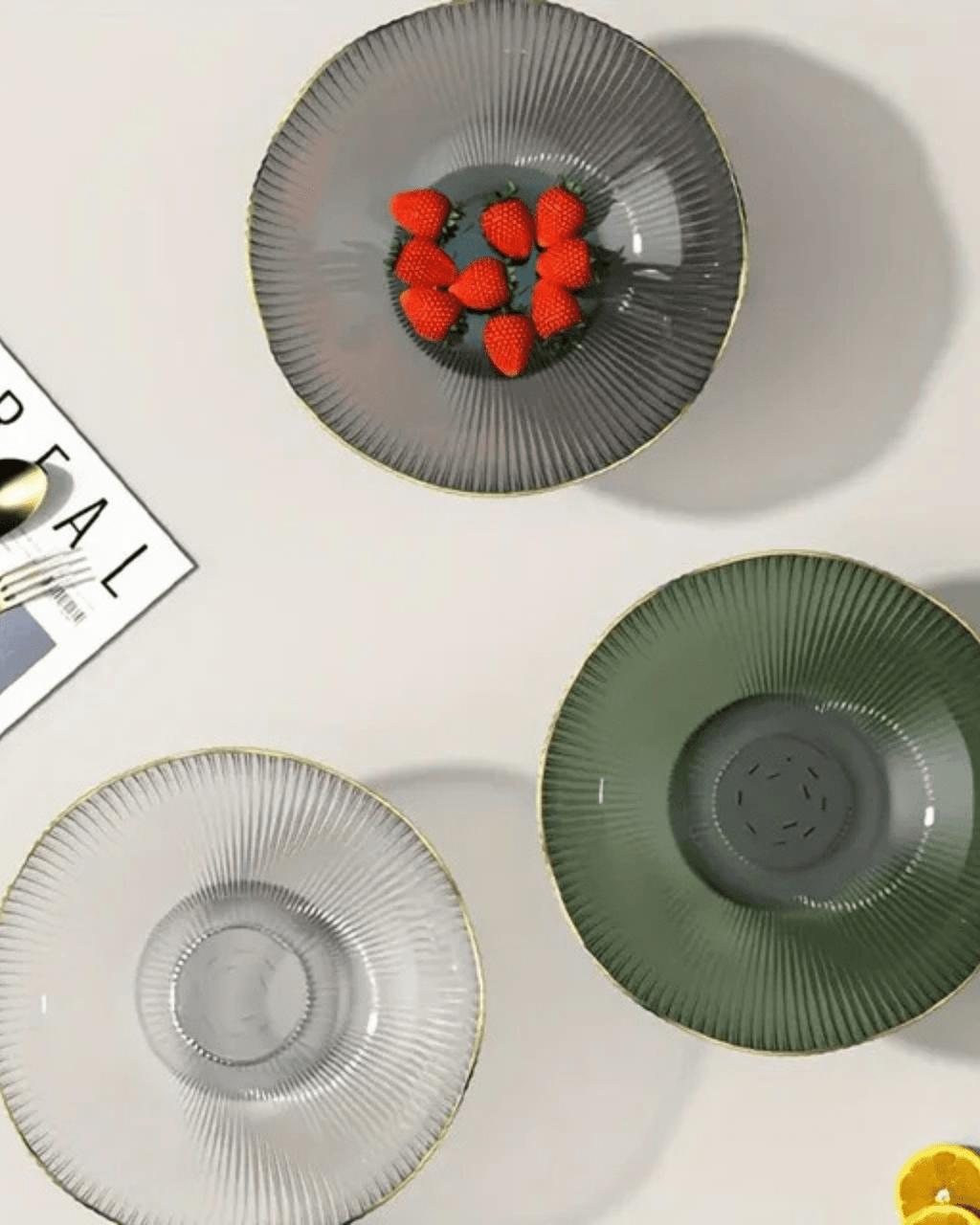 Aurélia Chic – Elegante Obstschale mit Goldakzent - Bolania