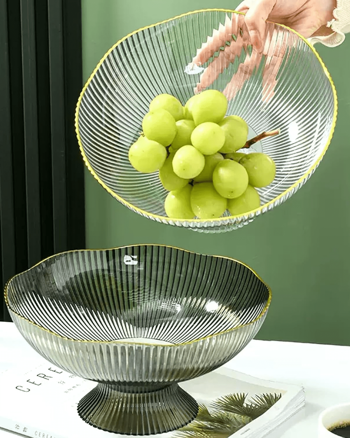 Aurélia Chic – Elegante Obstschale mit Goldakzent - Bolania