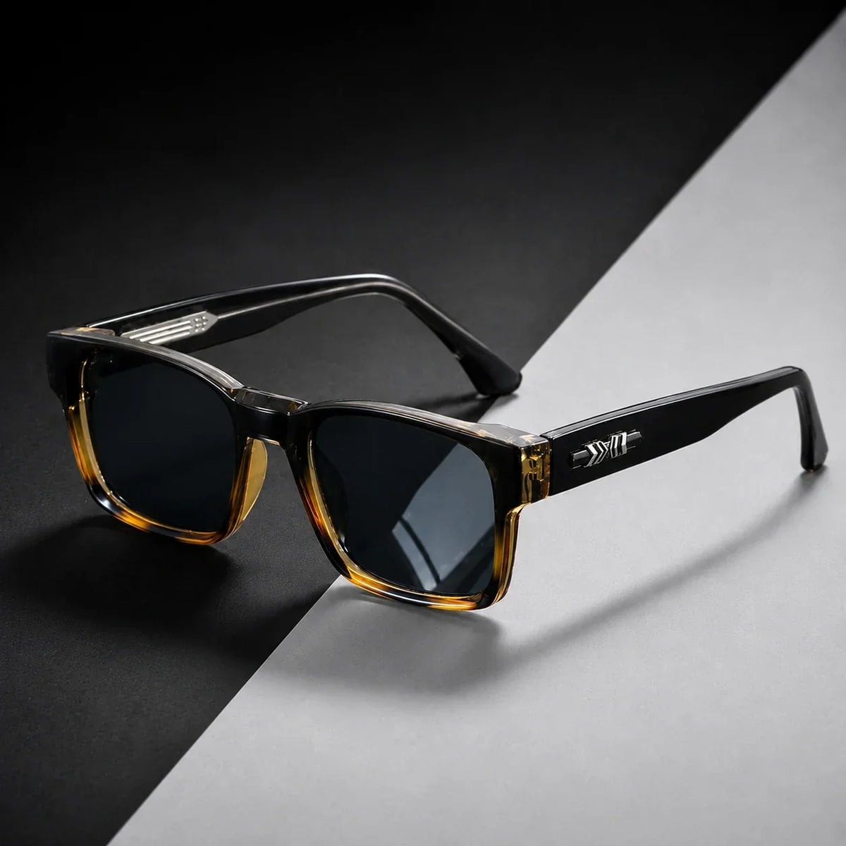 Polarized Sunglasses with UV400 Protection, Square Shape, Lightweight Plastic Frame, Unisex