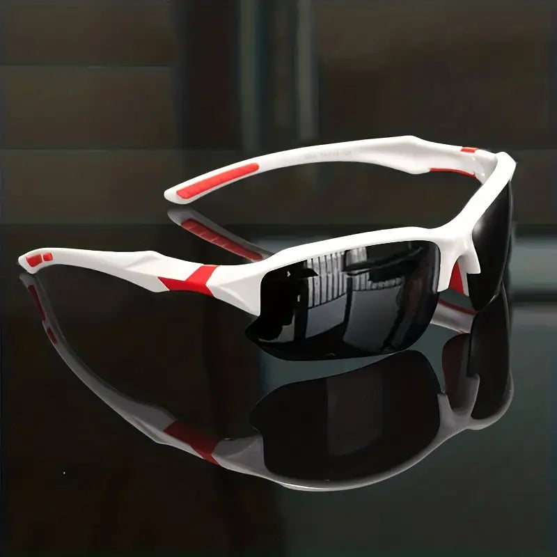 Polarized Sports Sunglasses with UV400 Protection Lightweight Polycarbonate Frame Non-Slip Temples for Cycling Running and Fishing